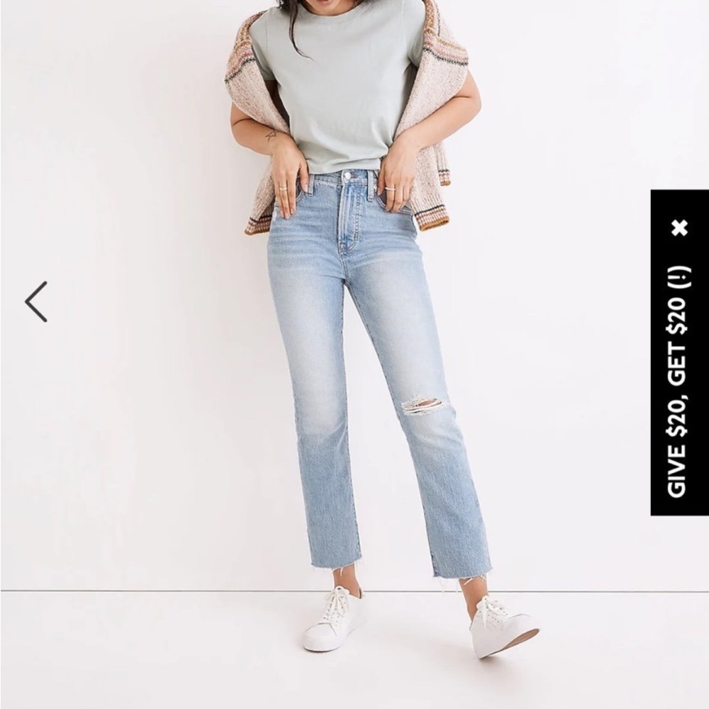 Madewell perfect vintage jean, size 25